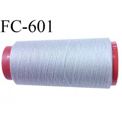 CONE de fil Polyester fil n° 120 couleur gris longueur de 1000 mètres bobiné en France