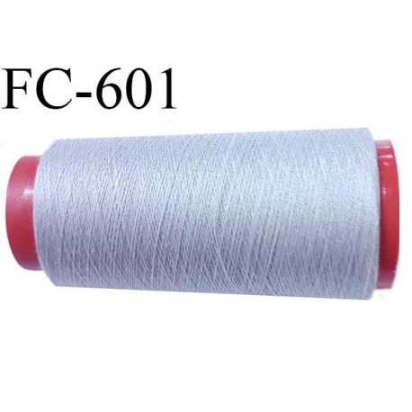 CONE de fil Polyester fil n° 120 couleur gris longueur de 1000 mètres bobiné en France