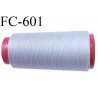 CONE de fil Polyester fil n° 120 couleur gris longueur de 1000 mètres bobiné en France