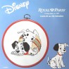 kit à broder ROYAL PARIS avec tambour les 101 dalmatiens Disney