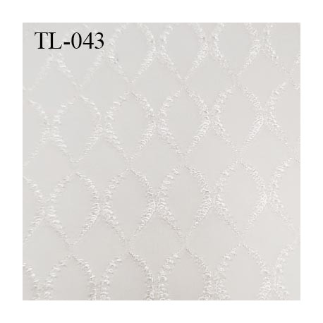 Tissu lycra écru très haut de gamme 120 gr au m2 largeur 150 cm prix pour 10 cm de longueur et 150 cm de large