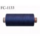 Bobine 1000 m fil Polyester n° 120 couleur bleu longueur 1000 mètres grande marque