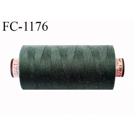 Bobine 1000 m fil Polyester n° 120 couleur vert longueur 1000 mètres grande marque