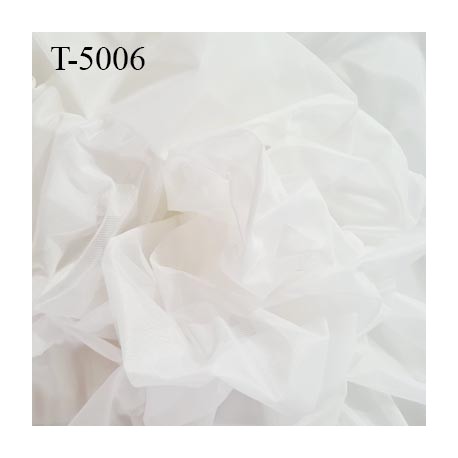 Marquisette tulle spécial lingerie haut de gamme 100% polyamide couleur naturel écru largeur 140 cm prix pour 10 cm