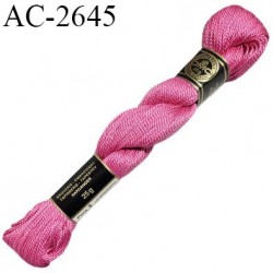 Echevette de coton perlé DMC 100% coton n°8 couleur rose prix pour une échevette de 25 g soit environ 200 mètres