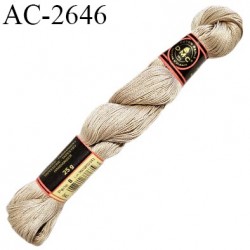Echevette de coton perlé DMC 100% coton n°8 couleur corde beige prix pour une échevette de 25 g soit environ 200 mètres