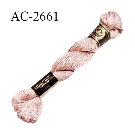 Echevette de coton perlé DMC 100% coton n°5 couleur peau rosée prix pour une échevette de 25 g soit environ 112 mètres