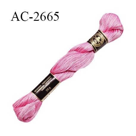 Echevette de coton perlé DMC 100% coton n°5 couleur rose dégradé prix pour une échevette de 25 g soit environ 112 mètres