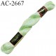 Echevette de coton perlé DMC 100% coton n°12 couleur vert et bleu dégradé prix pour une échevette