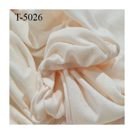 Tissu coton jersey spécial lingerie fond de culotte rosé chair extra doux largeur 150 cm poids m2 100 gr prix 10 cm par 150 cm