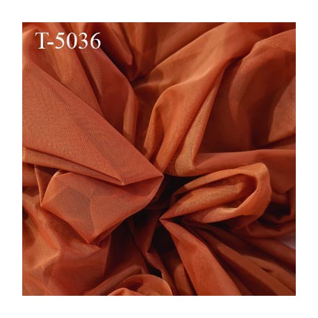 Powernet spécial lingerie extensible couleur brique ou rouille haut de gamme largeur 155 cm prix pour 10 cm longueur