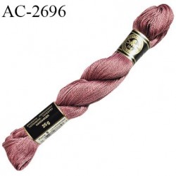 Echevette de coton perlé DMC 100% coton n°12 couleur bois de rose prix pour une échevette de 25 g soit environ 300 mètres