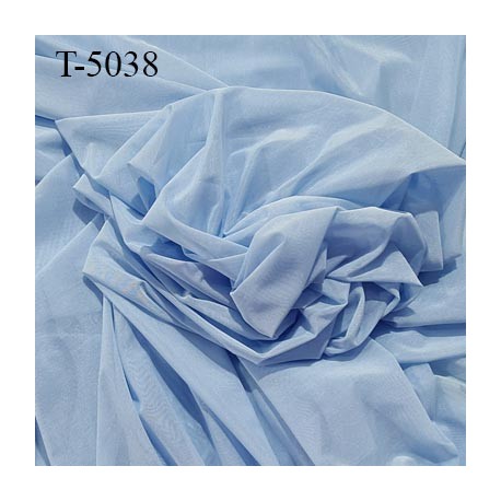 Powernet spécial lingerie extensible couleur bleu ciel haut de gamme largeur 195 cm prix pour 10 cm longueur