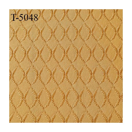 Tissu lycra élasthanne camel à motifs haut de gamme 200 gr au m2 largeur 155 cm prix pour 10 cm de longueur et 155 cm de large