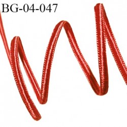 Galon cordon 4 mm couleur rouge largeur 4 mm épaisseur 2 mm prix au mètre