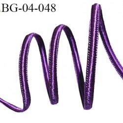 Galon cordon 4 mm couleur violet largeur 4 mm épaisseur 2 mm prix au mètre
