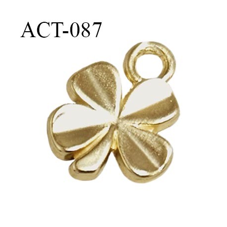 Accessoire décor ornement trèfle à 4 feuilles couleur doré diamètre 10 mm prix à la pièce