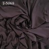 Tissu lingerie et bain fin haut de gamme lycra élasthanne couleur marron foncé largeur 180 cm 135 grs au m2