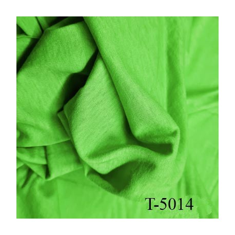 Tissu coton spécial lingerie et fond de culotte vert largeur 150 cm poids mètre carré 106 gr prix 10 cm de longueur par 150 cm