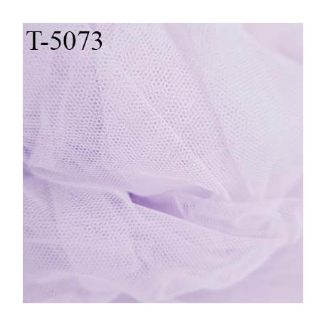 Marquisette tulle spécial lingerie haut de gamme couleur lilas clair largeur 140 cm prix pour 10 cm