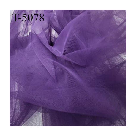 Marquisette tulle spécial lingerie haut gamme couleur violet largeur 140 cm prix pour 10 cm 100 % polyamide