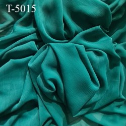 Tissu mousseline de crêpe lingerie vert très haut de gamme largeur 150 cm prix pour 10 cm de longueur et 150 cm de largeur