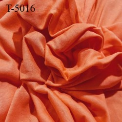 Tissu coton jersey spécial lingerie fond de culotte corail largeur 155 cm poids m2 135 gr prix 10 cm de long par 155 cm