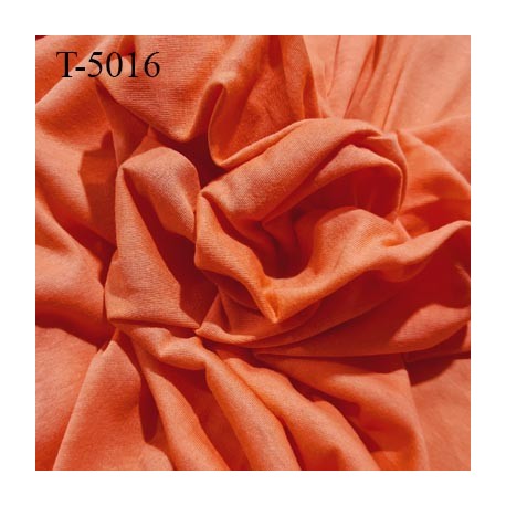 Tissu coton jersey spécial lingerie fond de culotte corail largeur 155 cm poids m2 135 gr prix 10 cm de long par 155 cm