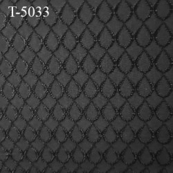Tissu lycra élasthanne noir à motifs haut de gamme 200 gr au m2 largeur 155 cm prix pour 10 cm de longueur et 155 cm de large