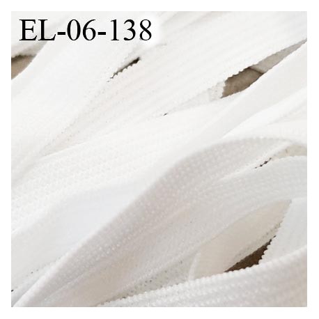 Elastique 6.5 mm spécial lingerie très bonne élasticité doux Eco Tex lavable 60° élasthanne couleur naturel prix au mètre