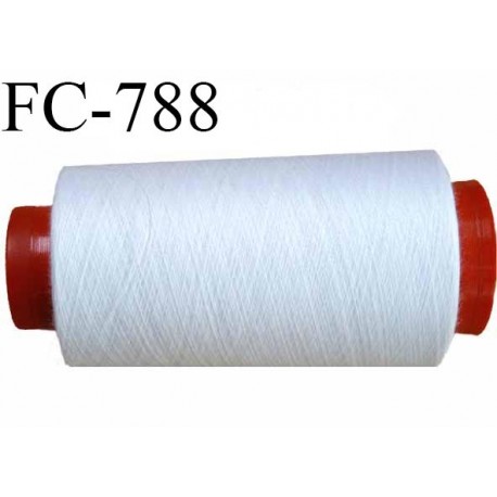 CONE 5000 m fil Polyester n° 120 couleur blanc longueur 5000 mètres fil européen bobiné en France