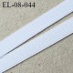 Elastique 8 mm spécial lingerie et autres Eco Tex lavable 60° couleur blanc optique fabriqué en Europe prix au mètre