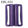 Boucle clip 30 mm attache réglette pvc spécial maillot de bain couleur violet largeur du passage intérieur 30 mm