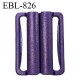 Boucle clip 25 mm attache réglette pvc spécial maillot de bain couleur violet largeur du passage intérieur 25 mm