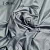 Tissu lingerie non extensible gris argent satiné haut gamme prix pour 10 cm de longueur par 170 cm de large poids au m2 210 grs