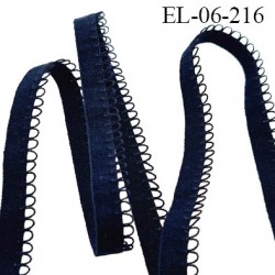 Elastique 6 mm haut de gamme lingerie et autres couleur bleu marine foncé élastique souple allongement +180% prix au mètre