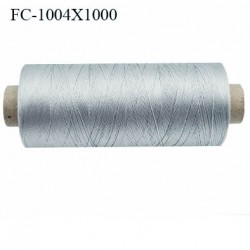 Bobine de 500 m de fil élastique couleur Argent spécial pour aiguille surjeteuse et canette machine fil n° 120