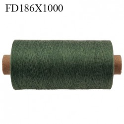 Destockage Bobine 500 m fil Polyester n° 120 couleur vert bouteille 500 mètres bobiné en France