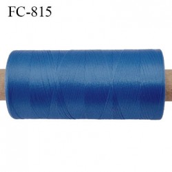 Bobine de 500 m fil mousse polyamide n° 120 couleur bleu longueur de 500 mètres bobiné en France