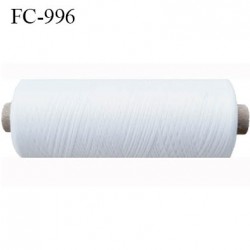 Bobine 500 mètres de fil mousse n°80 polyamide fil super qualité couleur blanc longueur 500 m bobiné en France