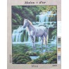 Canevas à broder 40 x 50 cm marque Main d'or LE CHEVAL thème animaux