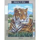 Canevas à broder 40 x 50 cm marque Main d'or LE TIGRE thème animaux