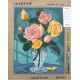 Canevas à broder 40 x 50 cm marque MARGOT création de Paris thème fleurs PARFUM DE ROSE