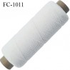 Bobine fil élastique fronceur ou à smock gomme lycra polyamide naturel longueur de la bobine 150 mètres diamètre 0.05 mm