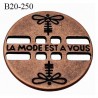 Bouton 17 mm en métal avec motif libellule Brocéliande 2 trous couleur chrome bouton plat incurvé prix à la pièce