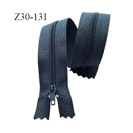 fermeture 30 cm couleur gris bleuté zip nylon