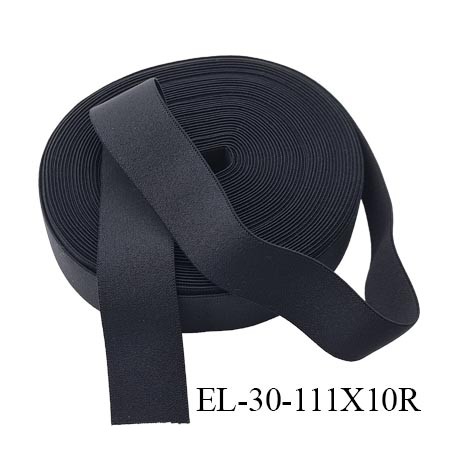 élastique 30 mm aspect velours spécial lingerie, sport très belle qualité anthracite doux certifié oeko tex prix au mètre