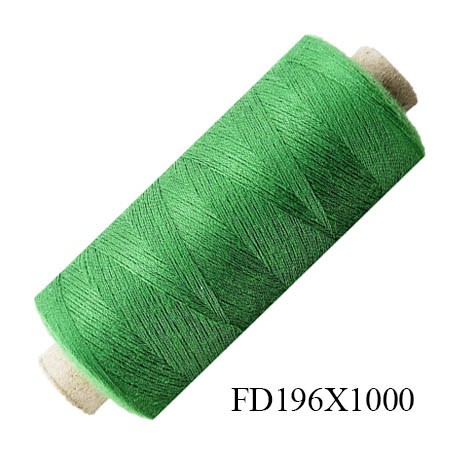 Destockage Bobine 500 m fil Polyester n° 120 couleur vert bouteille 500 mètres bobiné en France