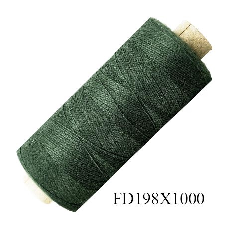 Destockage Bobine 500 m fil Polyester n° 120 couleur vert bouteille 500 mètres bobiné en France