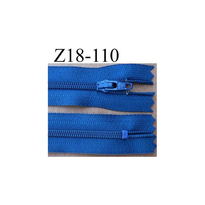 Fermeture Éclair 25Cm Simple Non Séparable Z51 Bleu Turquoise 527 Maille  Nylon